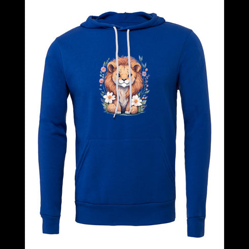 Cartoon lion Bella canvas hoodie 3719